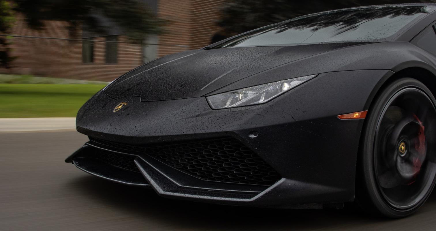 Tinted sports car