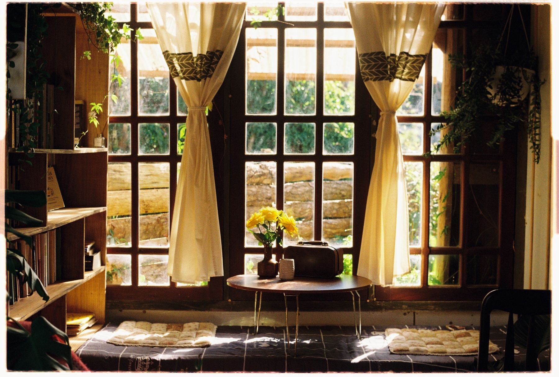 Warm living room with large windows in Foothill Farms CA